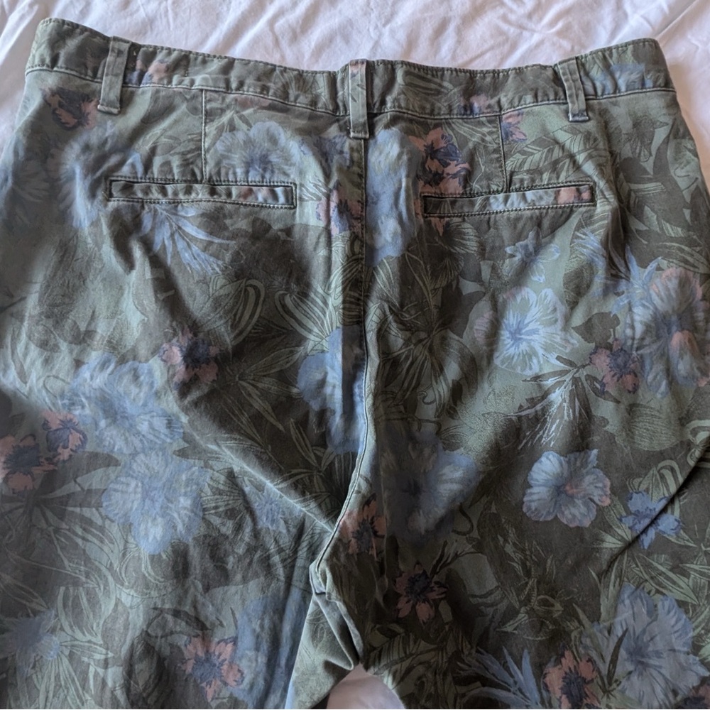 Hawaiian Print Womens Chinos GAP sz 16 - Picture 7 of 12